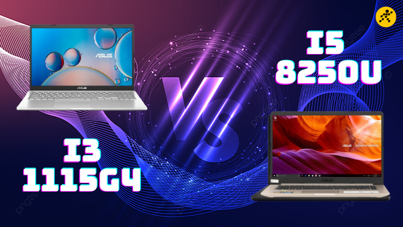 i3 1115G4 vs i5 8250U