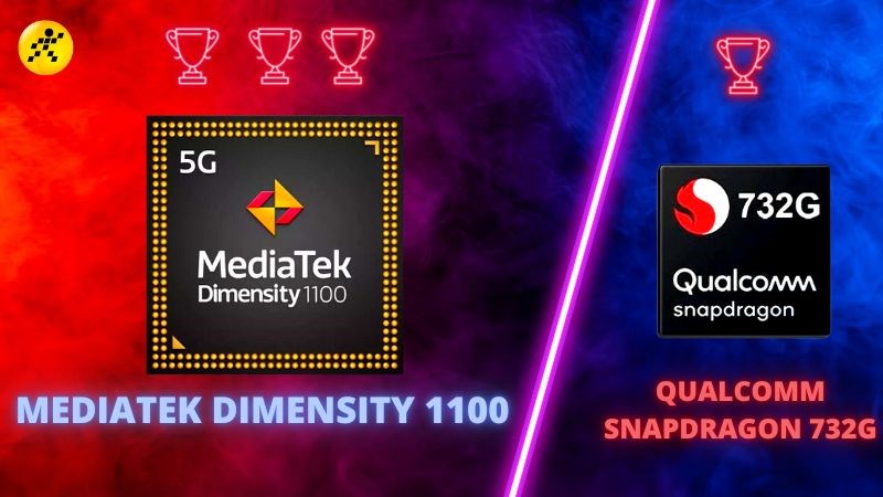 Dimensity 1100 hoàn toàn áp đảo Snapdragon 732G