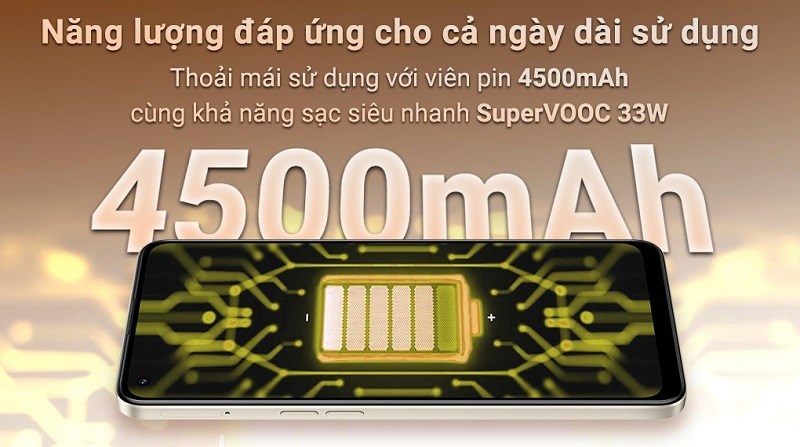 Công nghệ SuperVOOC giúp đẩy nhanh tiến độ sạc