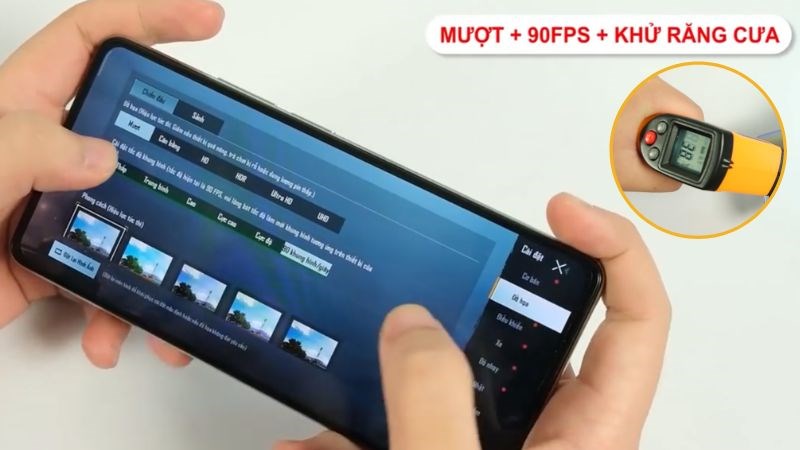 Cấu h&igrave;nh cho ph&eacute;p thiết lập 90 FPS