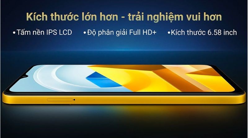 Kh&ocirc;ng gian hiển thị rộng r&atilde;i