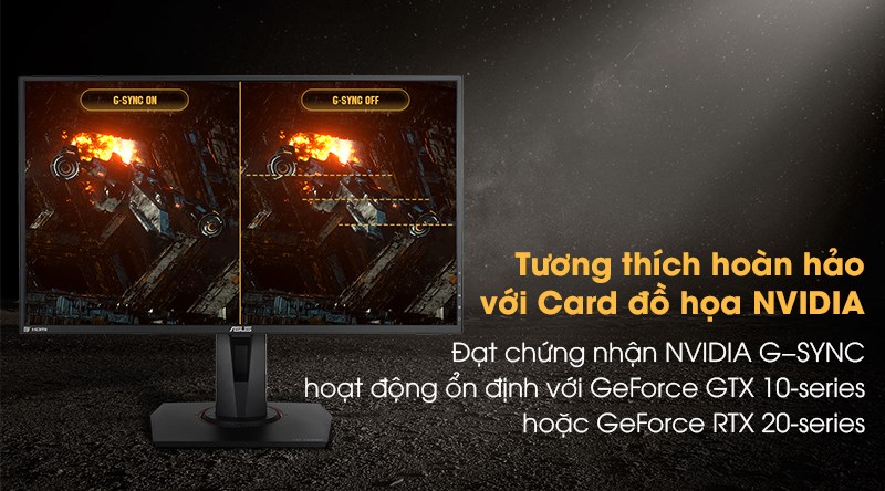 Tương th&iacute;ch ho&agrave;n hảo với d&ograve;ng Card nh&agrave; Nvidia