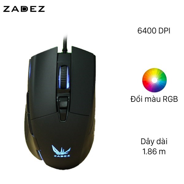 Chuột Gaming Zadez G-152M Đen