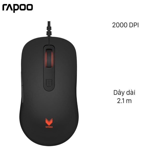 Chuột Gaming Rapoo V16 Đen