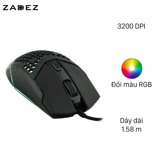 Chuột Gaming Zadez G151M Đen