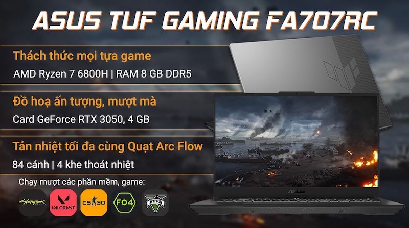 Laptop Asus TUF Gaming FA707RC