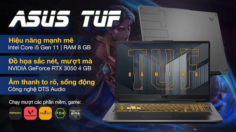 Laptop Asus TUF Gaming FX706HC