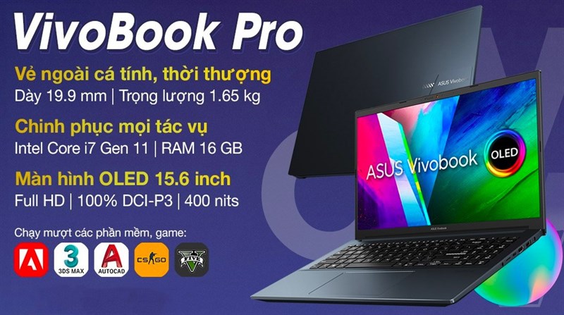 Laptop Asus VivoBook Pro 15 OLED K3500PC Laptop Asus VivoBook Pro 15 OLED K3500PC