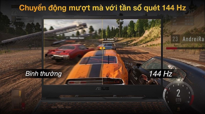 Tần số qu&eacute;t 144 Hz mang đến những trải nghiệm chiến game cực đỉnh