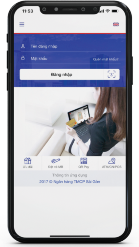 Đăng nhập Mobile Banking