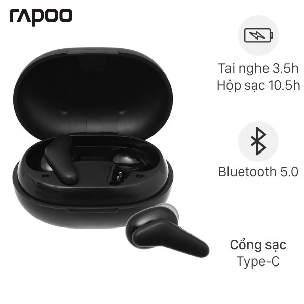 Tai nghe Bluetooth TWS Rapoo I100