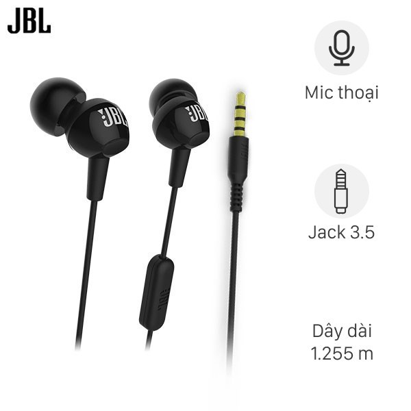 Tai nghe EP JBL C150SIUBLK