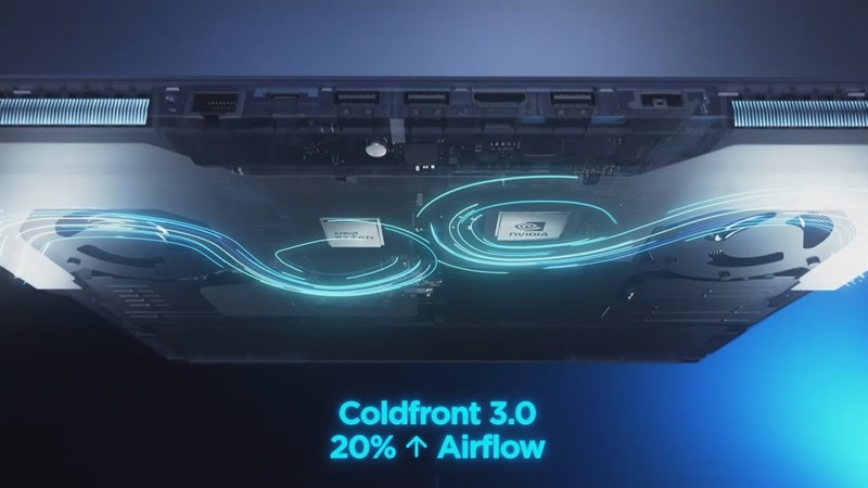 Làm mát nhanh chóng nhờ công nghệ Coldfront 3.0 độc quyền 