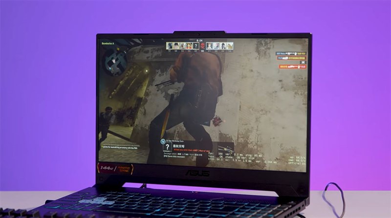 Asus TUF Gaming A15 chiến game với mức FPS kinh ngạc 