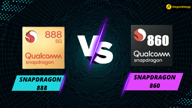 So s&aacute;nh Snapdragon 860 v&agrave; Snapdragon 888, thua trong tự h&agrave;o