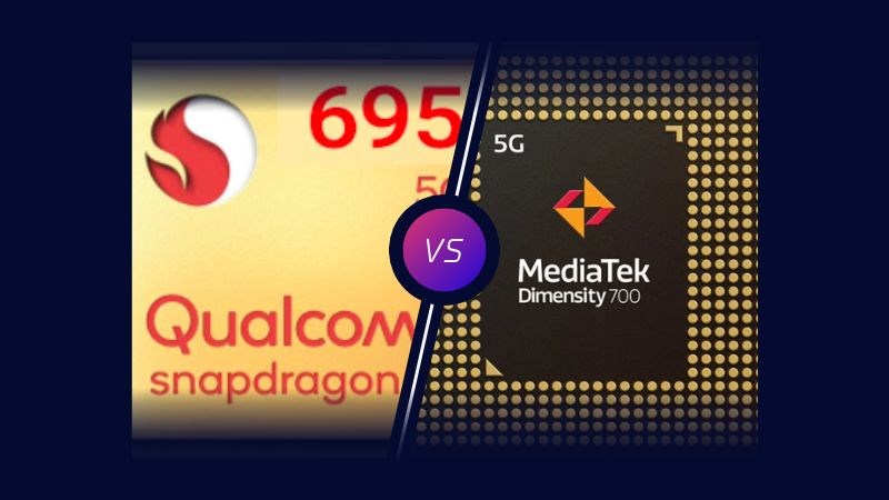 So s&aacute;nh chip Snapdragon 695 v&agrave; dimensity 700, Ưu thế thuộc về &ldquo;Rồng&rdquo;
