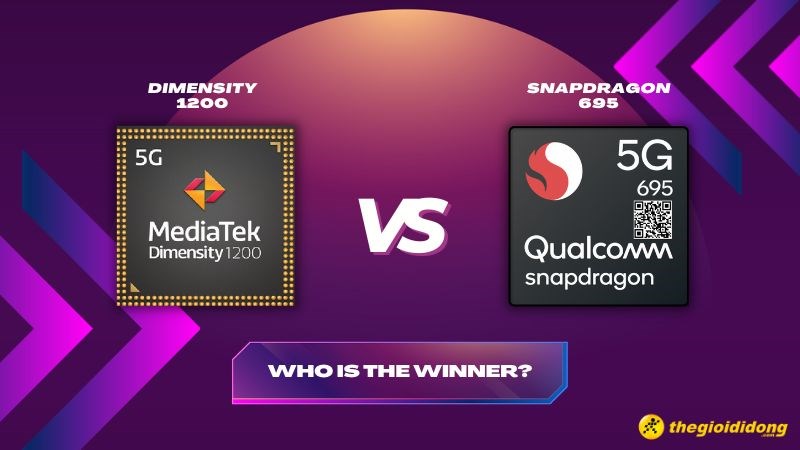 So s&aacute;nh chip Snapdragon 695 v&agrave; Dimensity 1200, Sức mạnh &aacute;p đảo
