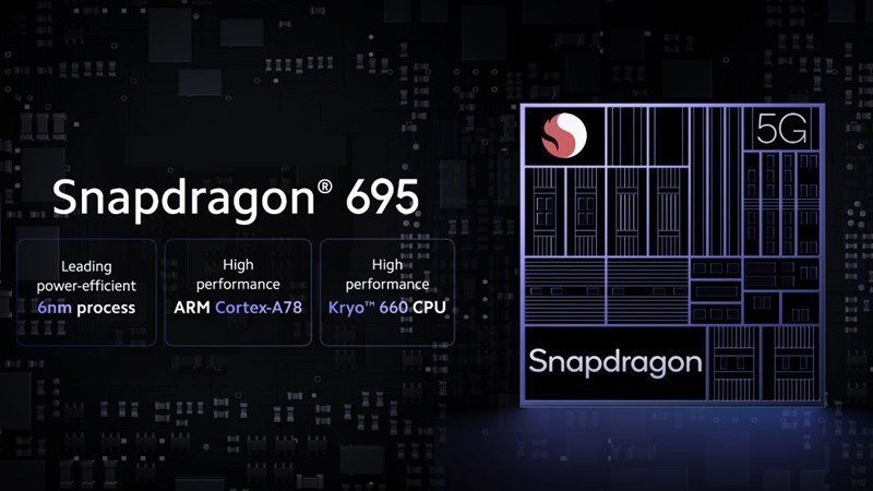 Snapdragon 695 hiệu năng vượt trội Snapdragon 695 hiệu năng vượt trội