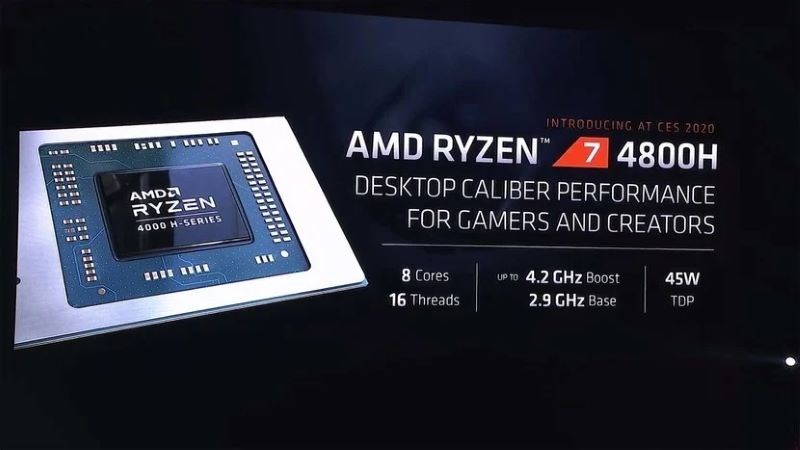 Ryzen 7 4800H dễ d&agrave;ng xử l&yacute; từ game nhẹ đến nặng