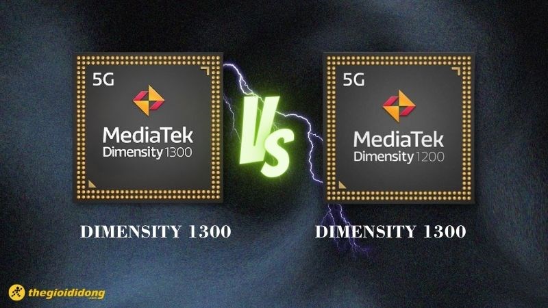 So sánh chip Dimensity 1300 vs Dimensity 1200, Không quá khác biệt
