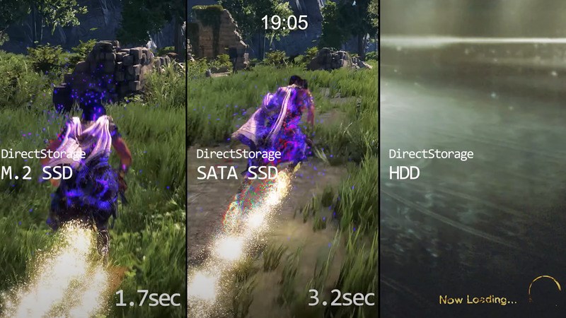 SSD gi&uacute;p game tải t&agrave;i nguy&ecirc;n nhanh hơn.