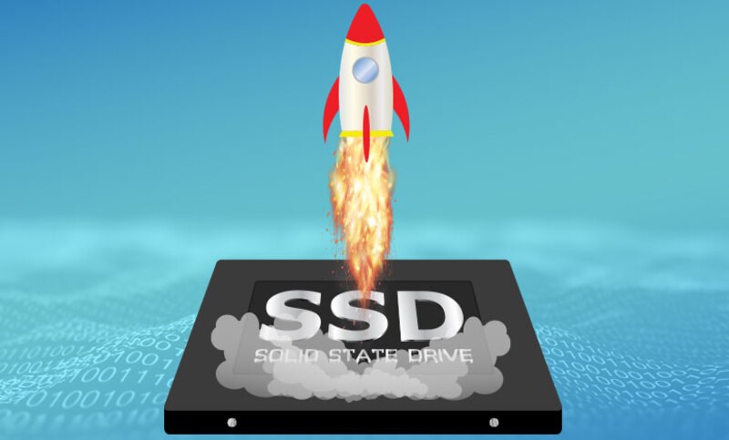 SSD gi&uacute;p tăng hiệu suất sử dụng.