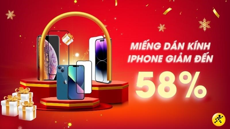 HOT: Miếng d&aacute;n k&iacute;nh m&agrave;n h&igrave;nh, camera cho iPhone giảm đến 58%