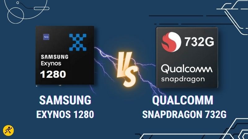 So s&aacute;nh Snapdragon 732G v&agrave; Exynos 1280, chip rồng qu&aacute; thời