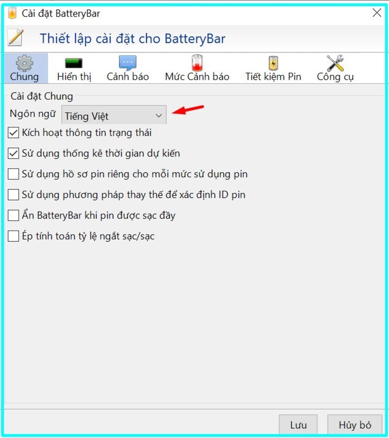 t&igrave;m c&agrave;i đặt ng&ocirc;n ngữ v&agrave; chọn Tiếng Việt