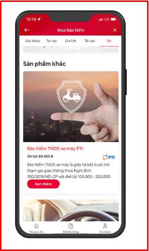 Bấm v&agrave;o mục 