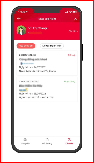 Kiểm tra th&ocirc;ng tin hợp đồng đ&atilde; mua