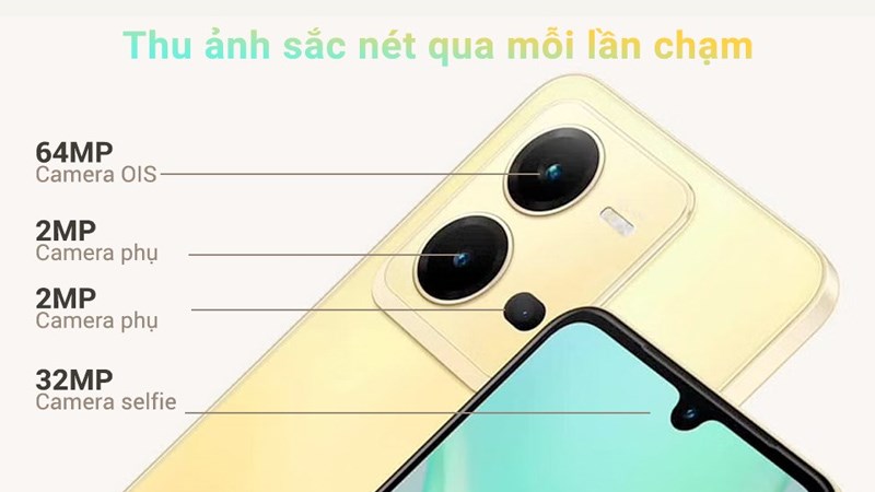 Vivo V25e thu ảnh sắc n&eacute;t qua mỗi lần chạm