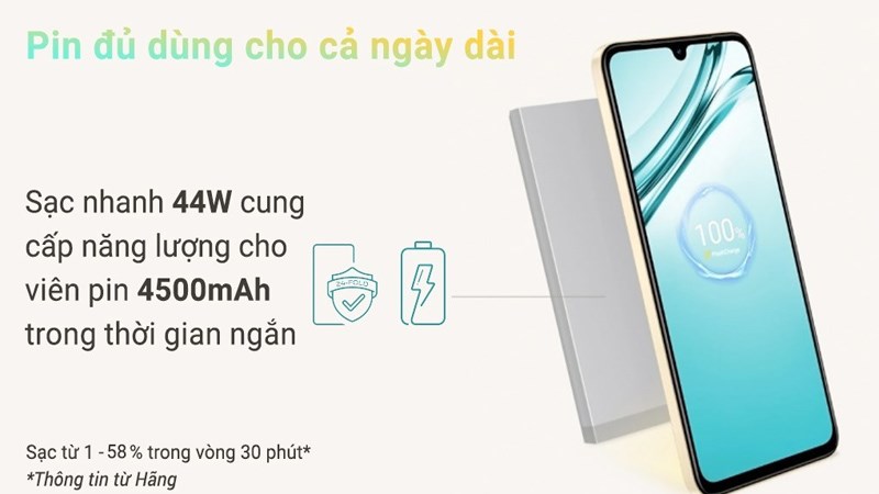 Vivo V25e pin đủ d&ugrave;ng cho cả ng&agrave;y d&agrave;i 