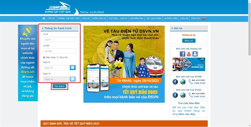 Truy cập web VNR