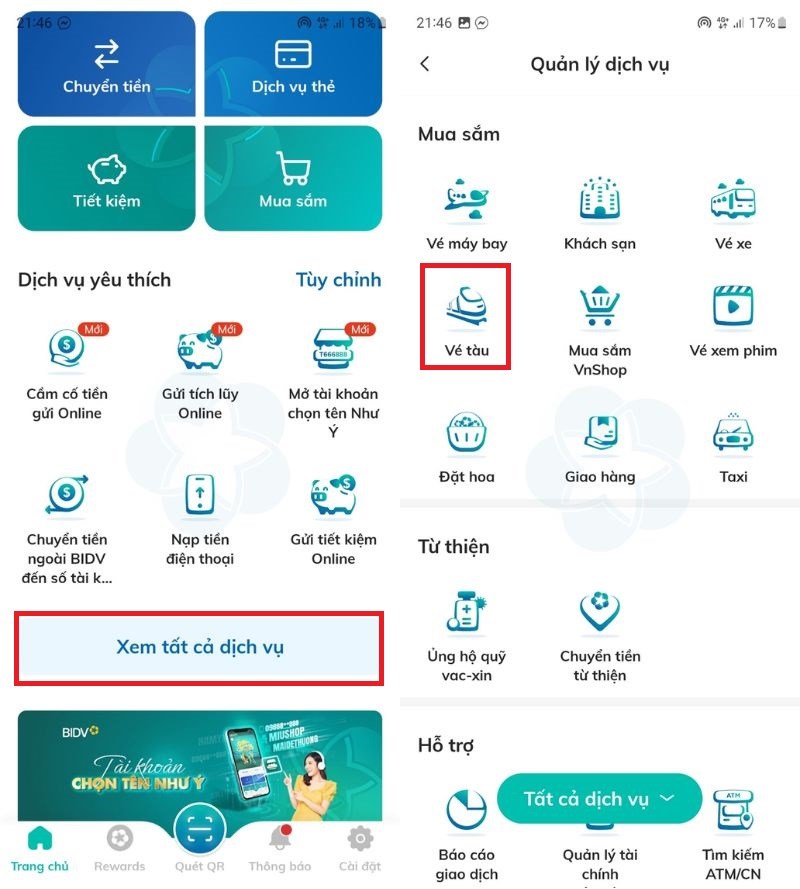 Truy cập App SmartBanking