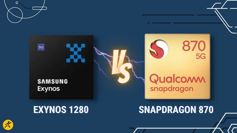 So s&aacute;nh chip Exynos 1280 vs Snapdragon 870, kh&oacute; cho chip 
