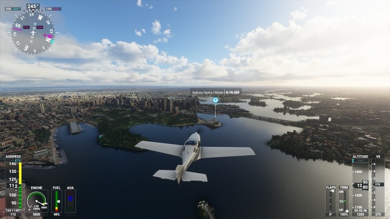 Test game Microsoft Flight Simulator