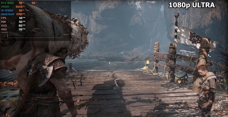 Test game God of War tr&ecirc;n i3-12100F đi với card đồ họa RTX 3060