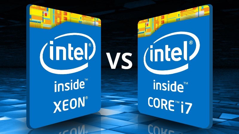Chip Xeon v&agrave; chip Core I.