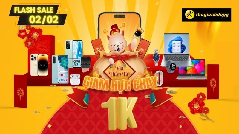 Flash Sale Vía thần tài - Điện thoại, laptop, đồng hồ, phụ kiện giảm bùng cháy đến 80%