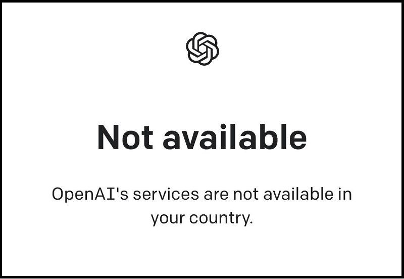 Lỗi “OpenAI’s services are not available in your country”