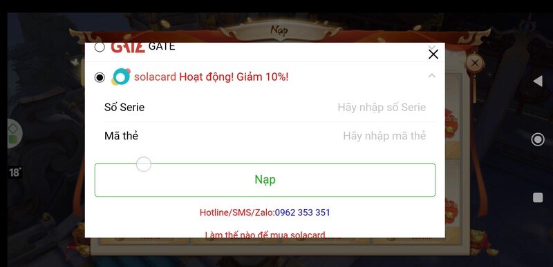 Thẻ sola card Thẻ sola card