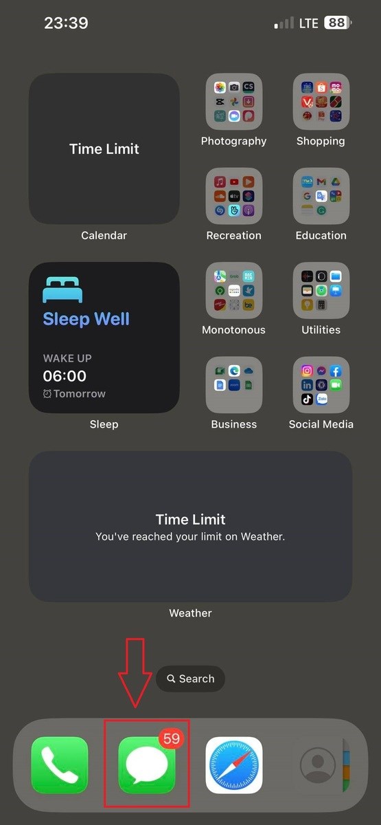 V&agrave;o phần SMS, hay c&ograve;n gọi l&agrave; 