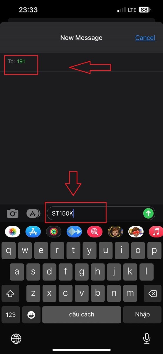 Soạn ST150K gửi 191