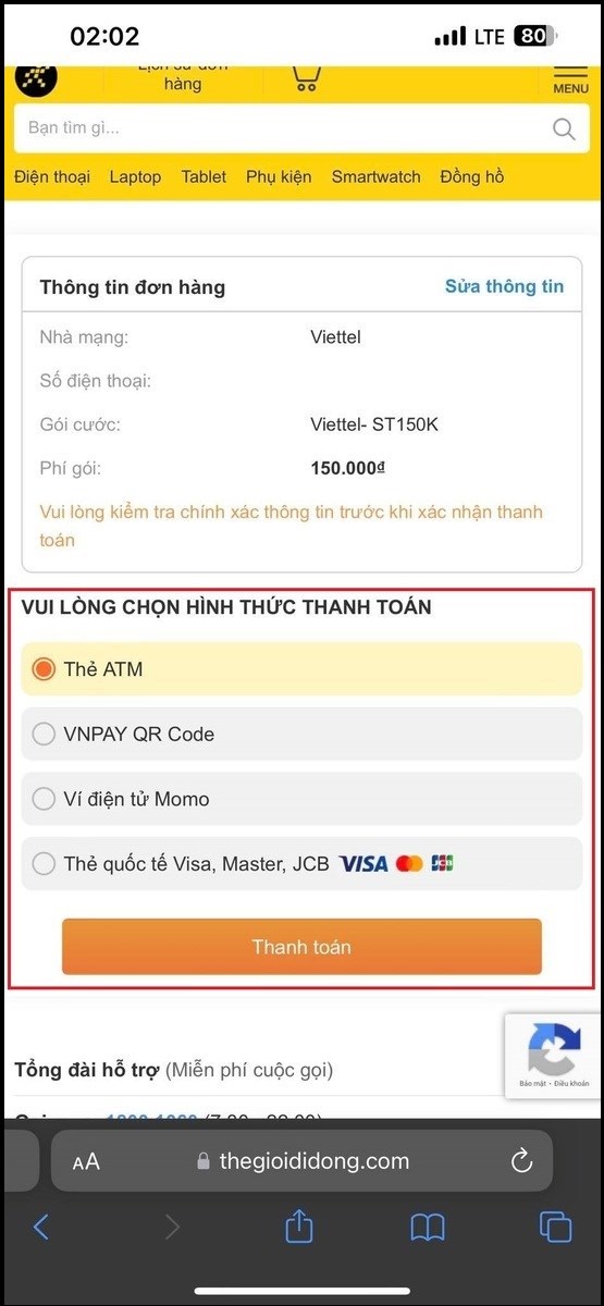 Chọn h&igrave;nh thức thanh to&aacute;n ph&ugrave; hợp