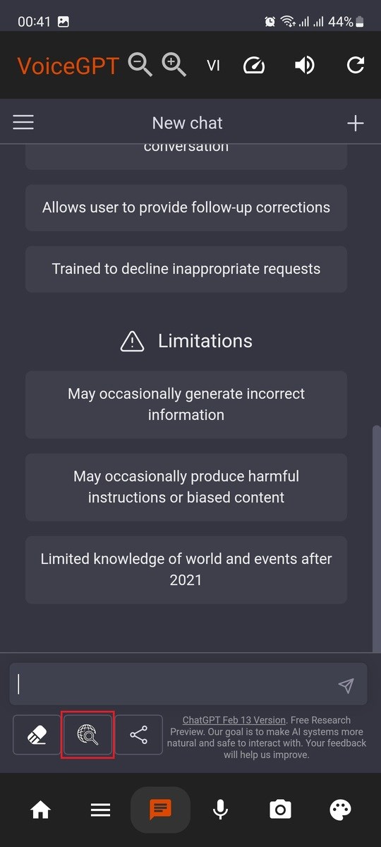 Mở chức năng truy vấn