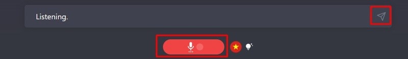 Bấm v&agrave;o biểu tượng Micro lần nữa v&agrave; gửi