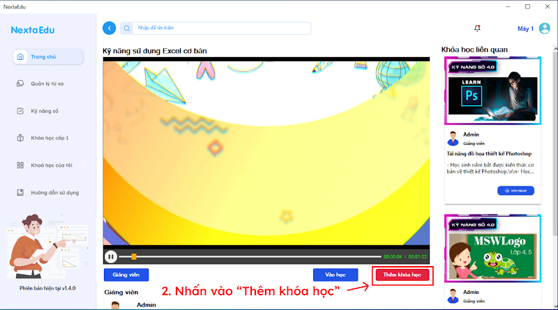 Nhấn chọn n&uacute;t 