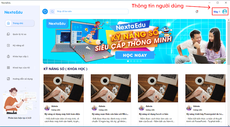 Bấm v&agrave;o biểu tượng 