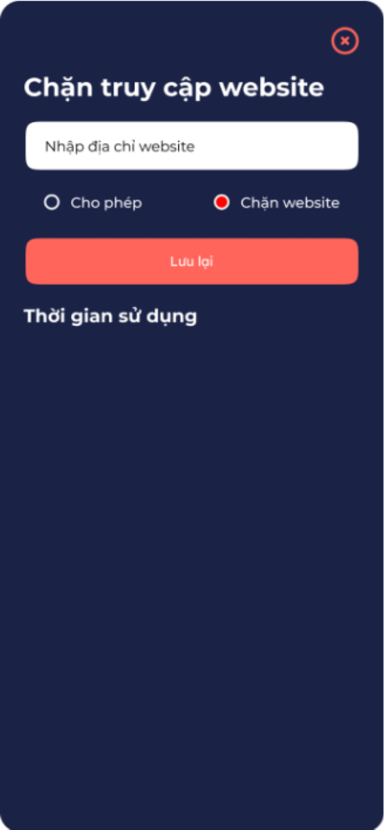 Người d&ugrave;ng nhập t&ecirc;n website v&agrave;o &ocirc; 